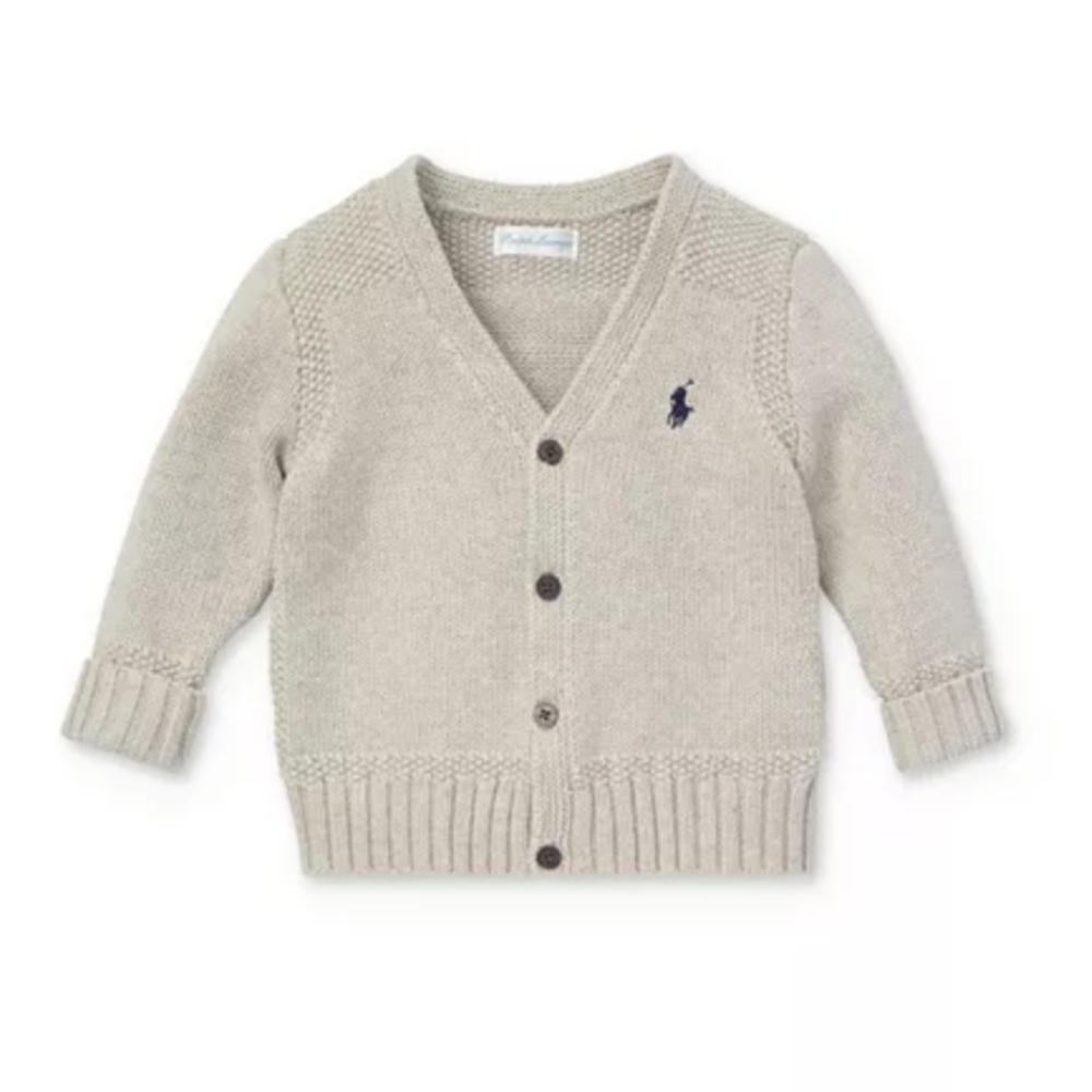 Ralph Lauren Combed Cotton Baby Sweater - 24m